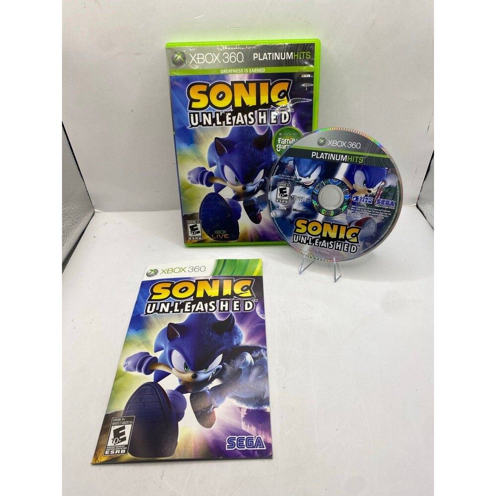 Sonic Unleashed (Microsoft Xbox 360, 2008) CIB w/Manual Tested